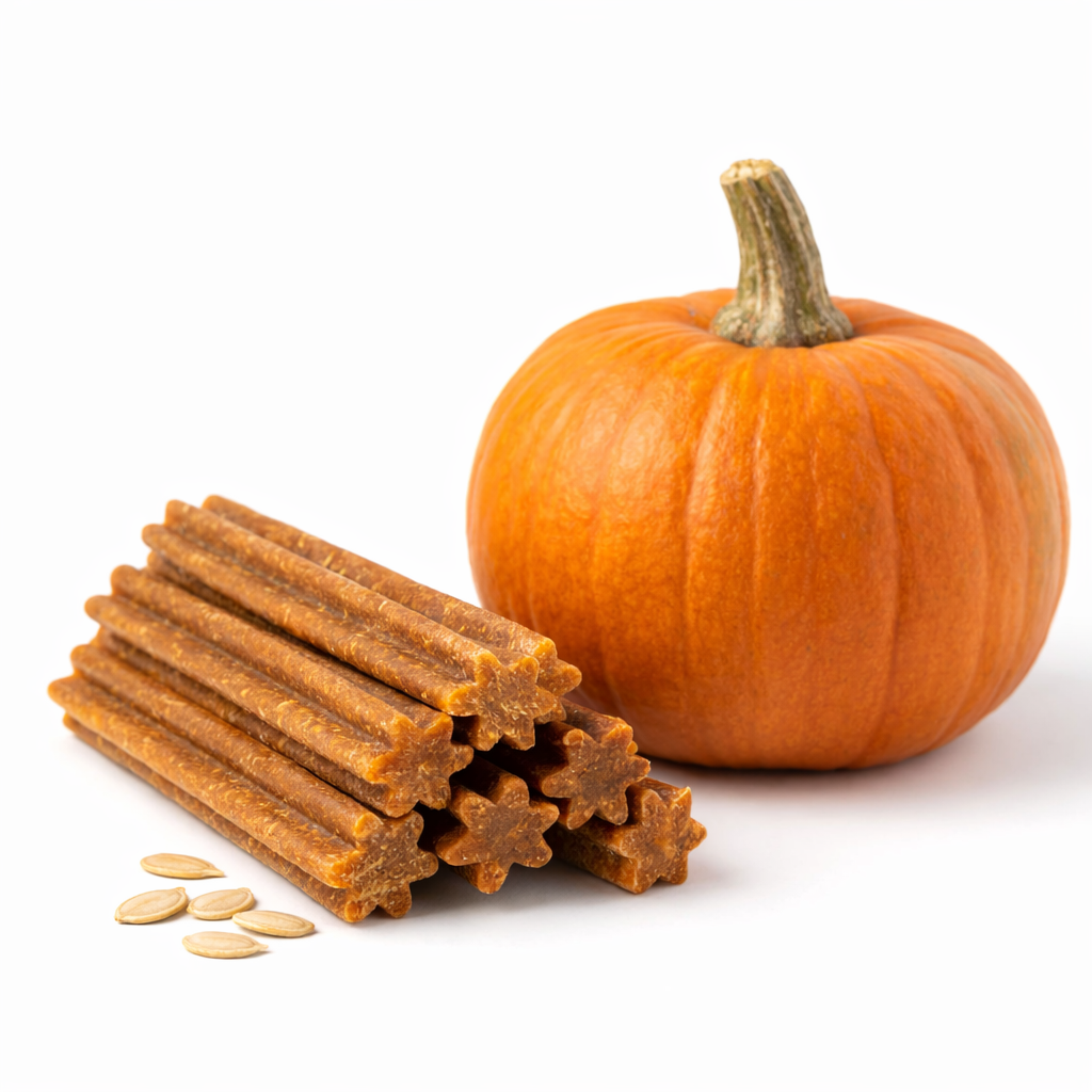 Pumpkin Dental Dog Chews – Natural Teeth Cleaning Treats dental Dog treats