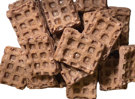 Peanut Butter Blueberry Waffles Crunchy Dog Treats
